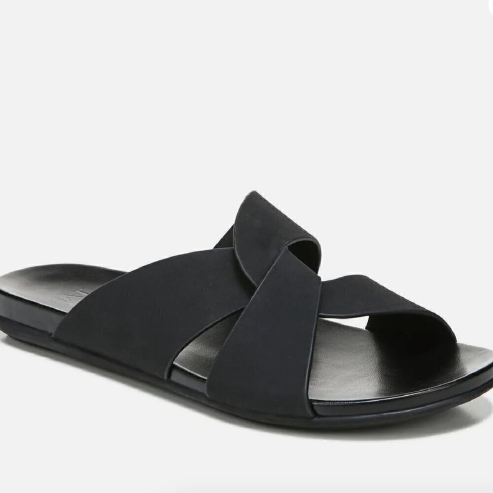 Naturalizer Genn-Flight Womens Faux Leather Slip On Slide Sandals